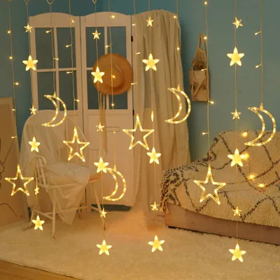 Window Curtain String Light Wedding Party Home Garden Bedroom lights Outdoor Indoor Wall Decorations warm white strips led light