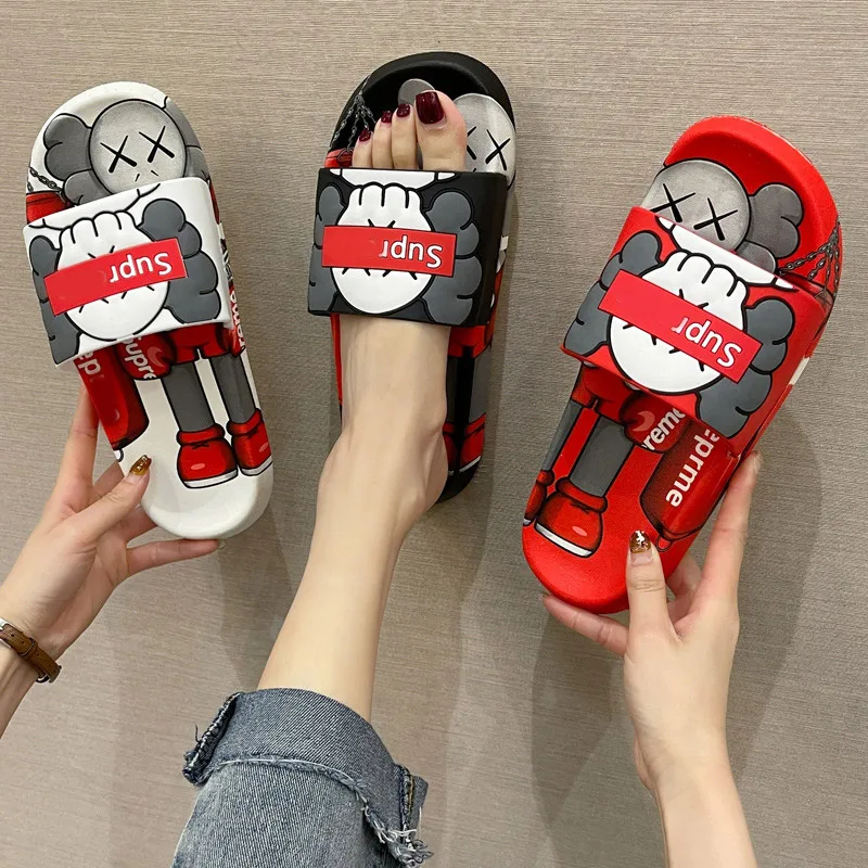 

Wholesale Men And Women Ins Yeezy Flat Bottom Thick Bottom Platform Flip Flop Branded Shoes Yeezy Slides Slipper