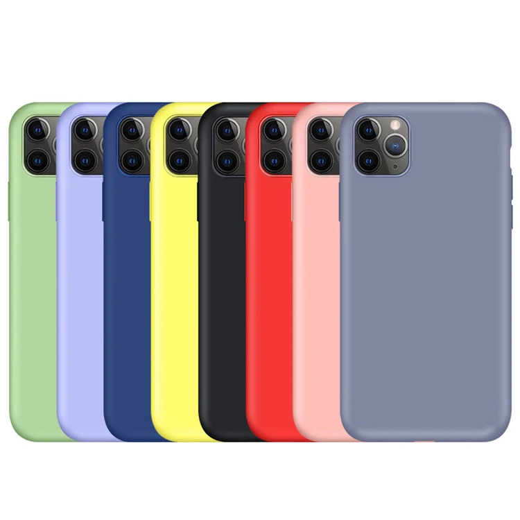 

For iPhone11 Pro Max XS XR 8 6S Plus Liquid Silicone Protective Phone Case Cover for iPhone 12 12 Pro 12 Pro max