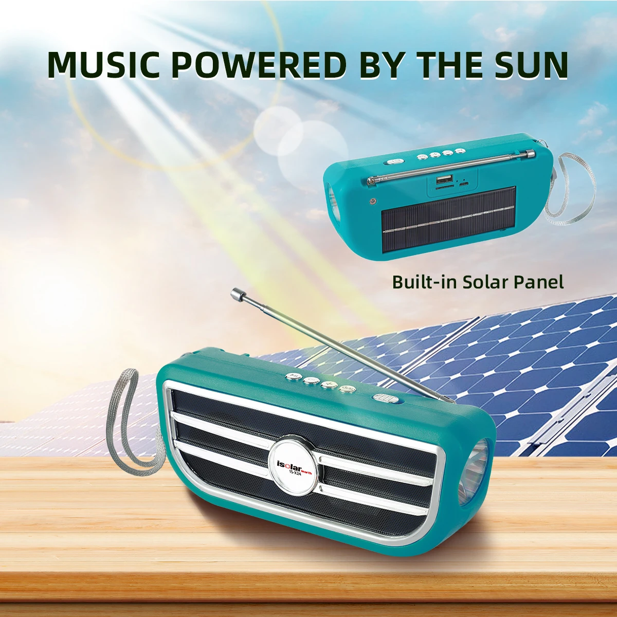 IS-X24 Chinese suppliers portable Wireless mini fm blue tooth lamp led flashlight USB radio speaker - ANKUX.COM