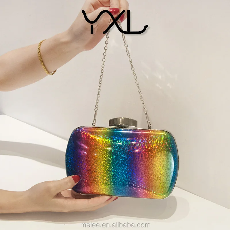 Cartera de mano multicolor rosa - SHOWROOM Santa Barbara Bendita