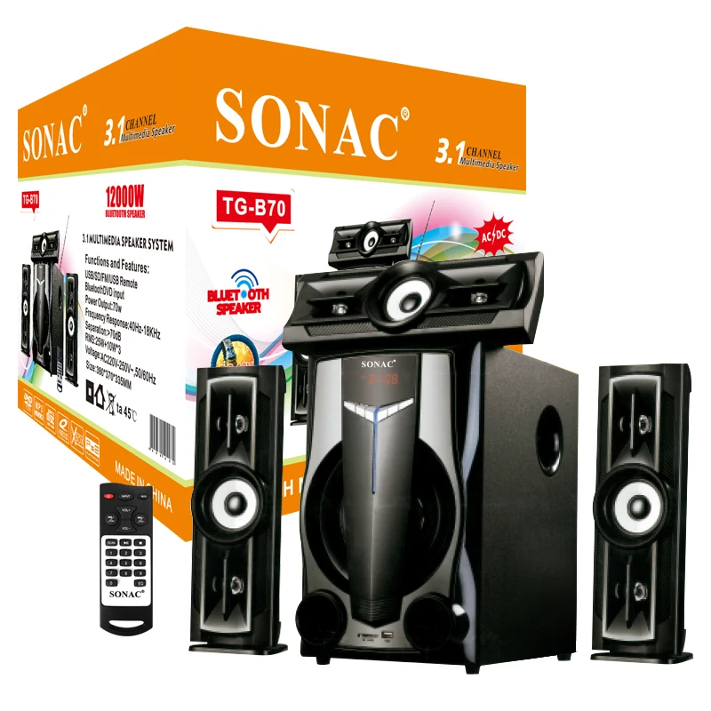 

SONAC TG-B70 3.1 Channel Multimedia ion speaker wireless microphone speaker karaoke speaker