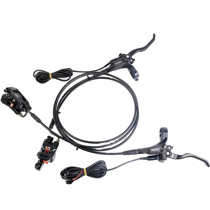 

scooter hydraulic brakes Aluminum Alloy Electric Power Control Shifter electric bike brake front 850mm rear 1600mm scooter brake, Black