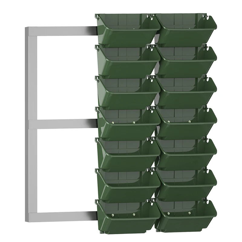 Modern Outdoor Garden Sunscreen Breakage Resistant Plastic Plant Flowers for Home Restaurants All-Season Vertical Wall Planter