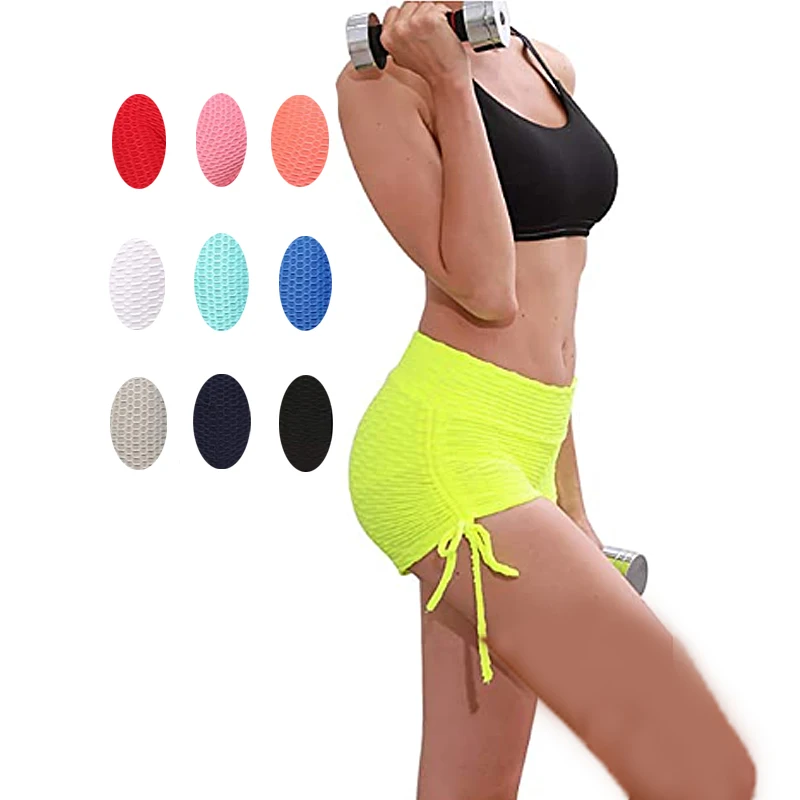 

In Stock Tiktok Leggings Fitness Conjunto Yoga Shorts Scrunch Hot Pants Plus Size Running Short, Customized colors
