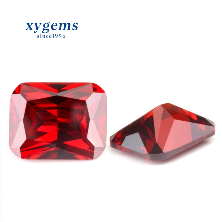 Red Garnet Square Princess Cut SIZE CHOICE Loose Stones Cubic Zirconia Gemstones