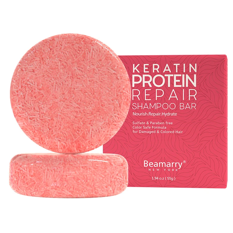 

Keratin Protein Repair Damaged Hair Moisturizer Solid Shampoo Bars