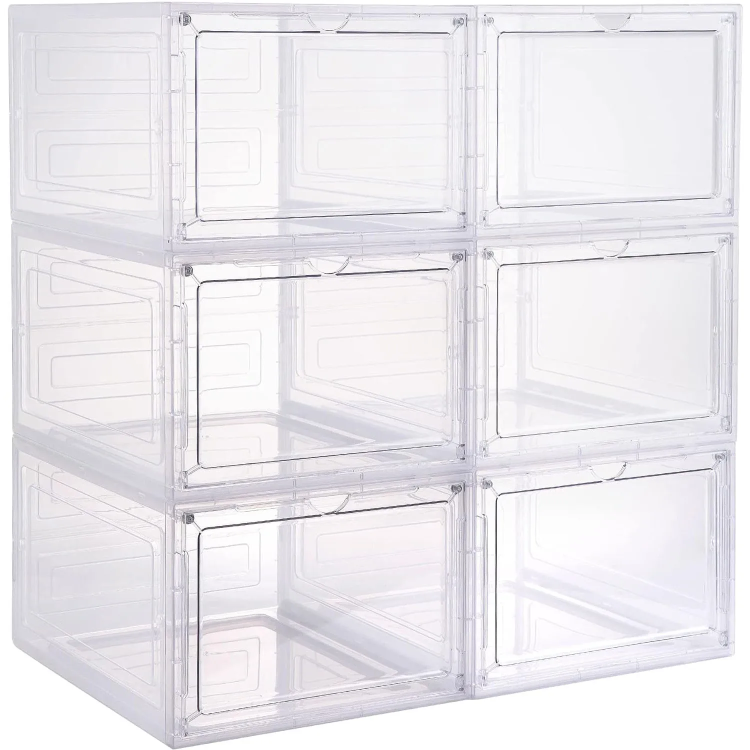 THREE LEAF PP Injection Molded Modern Foldable Rectangle Shoe Storage Box Space-Saving Eco-Friendly 10-20L Capacity 10kg Load