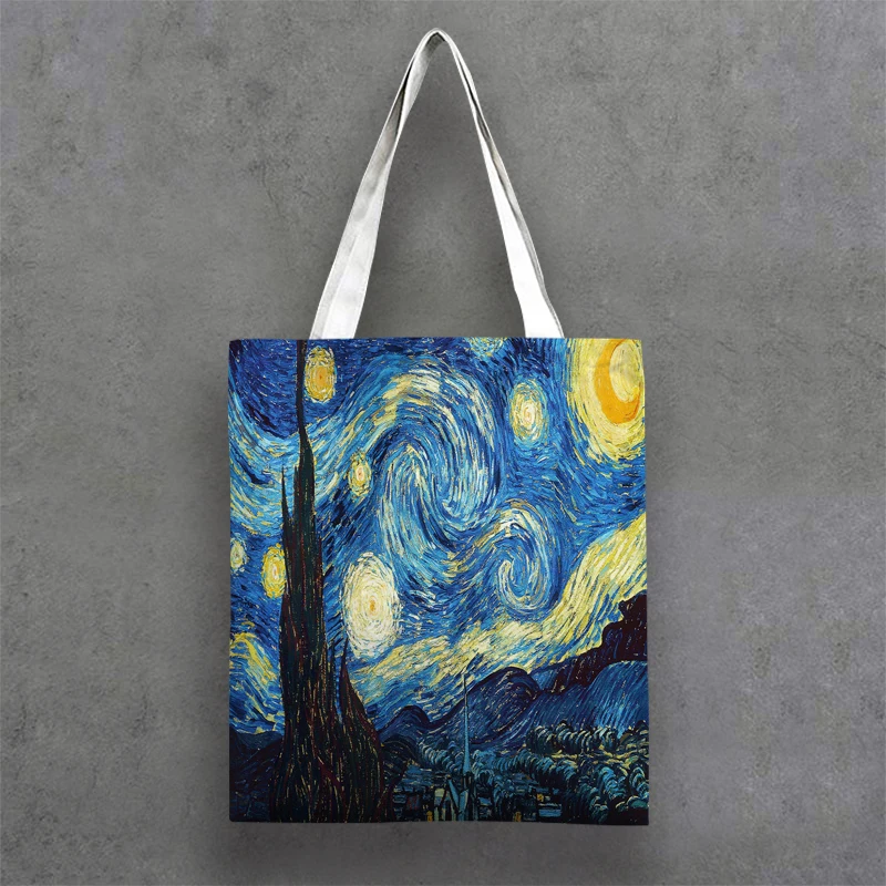 

G&D Oil Painting Rural Landscape Van Gogh Tote Bag, Customer's request