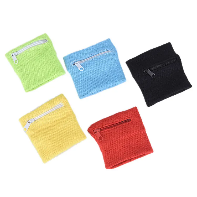 

Key Card Storage Bag Case Wristband Sweatband Women Sport Wrist Wallet Pouch