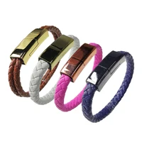 

OEM Logo printing premium gift charging cable bracelet, type c usb cable bracelet, usb a female cable