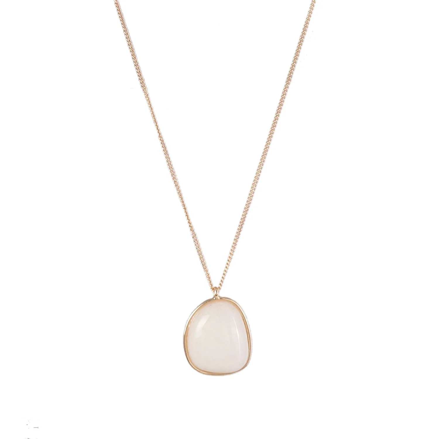 

Hot sale 2021 candy colors nature white quartz stone pendant necklaces jewelry