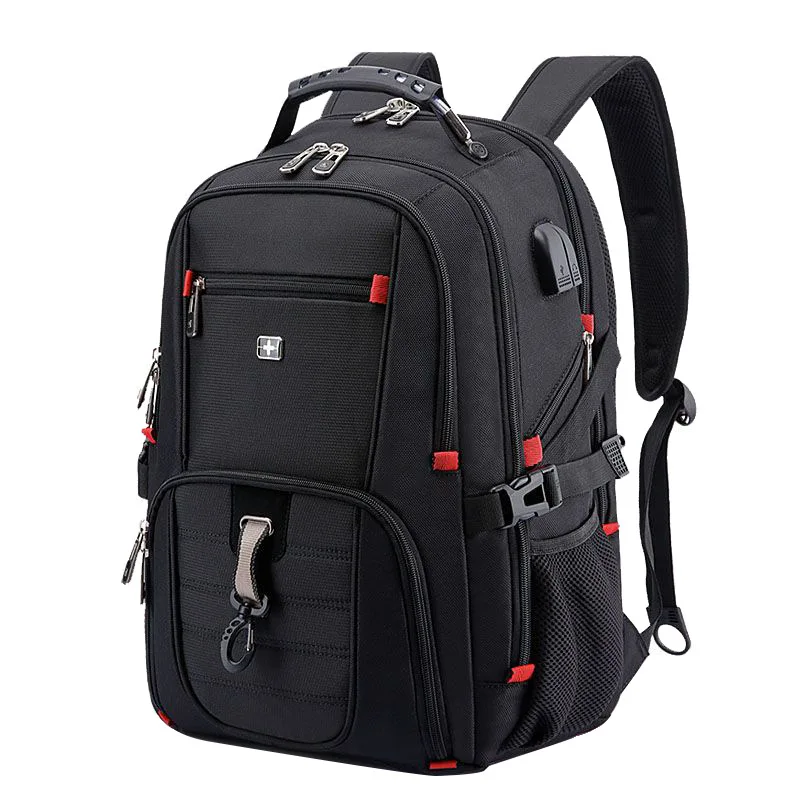 

Swiss Men's Backpack 17 inch Computer Notebook School Travel Bags Unisex Large Capacity bagpack waterproof Business mochila