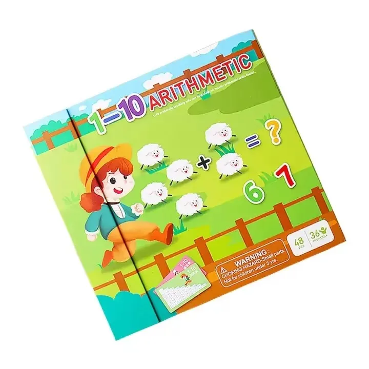 2024 New Arrival Montessori Children Aathematical Reusable Sticker Busy Book Set Early Educational Math Learning Toys for Kids