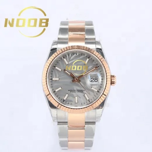 

New Luxury Couple Mechanical Watch 36mm 904l steel Super 3235 Movement M126231 two-tone rose gold Rollexables Palm watch