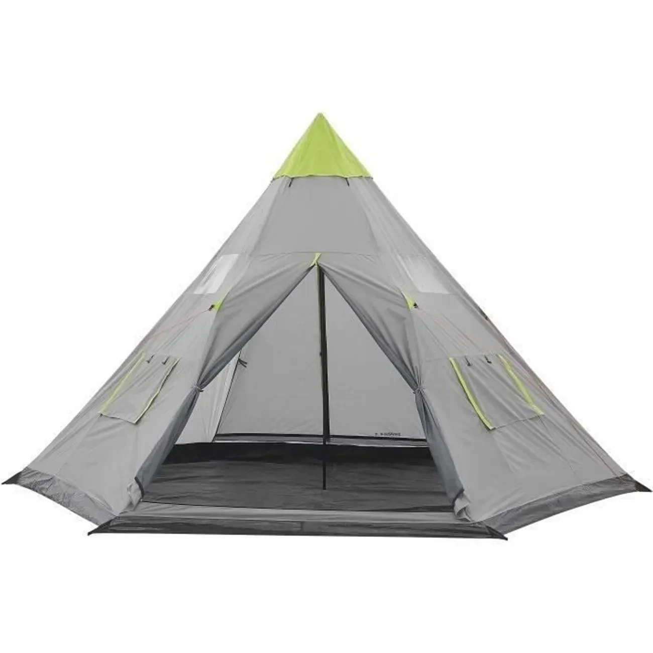 

3-4 persons PU2000mm windproof waterproof iron pole quick open camping double layers family indian outdoor adult teepee tent, Customized color