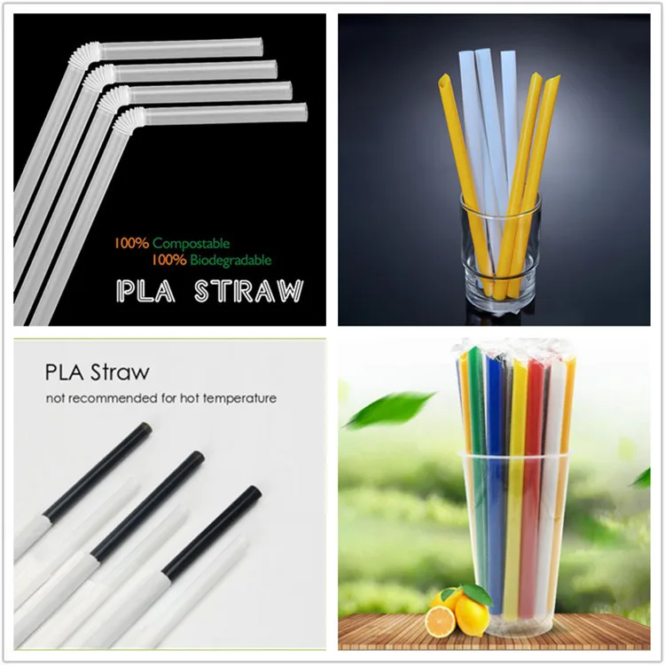 Natural Biodegradable Eco Friendly Organic Drinking Straw Pla Straw