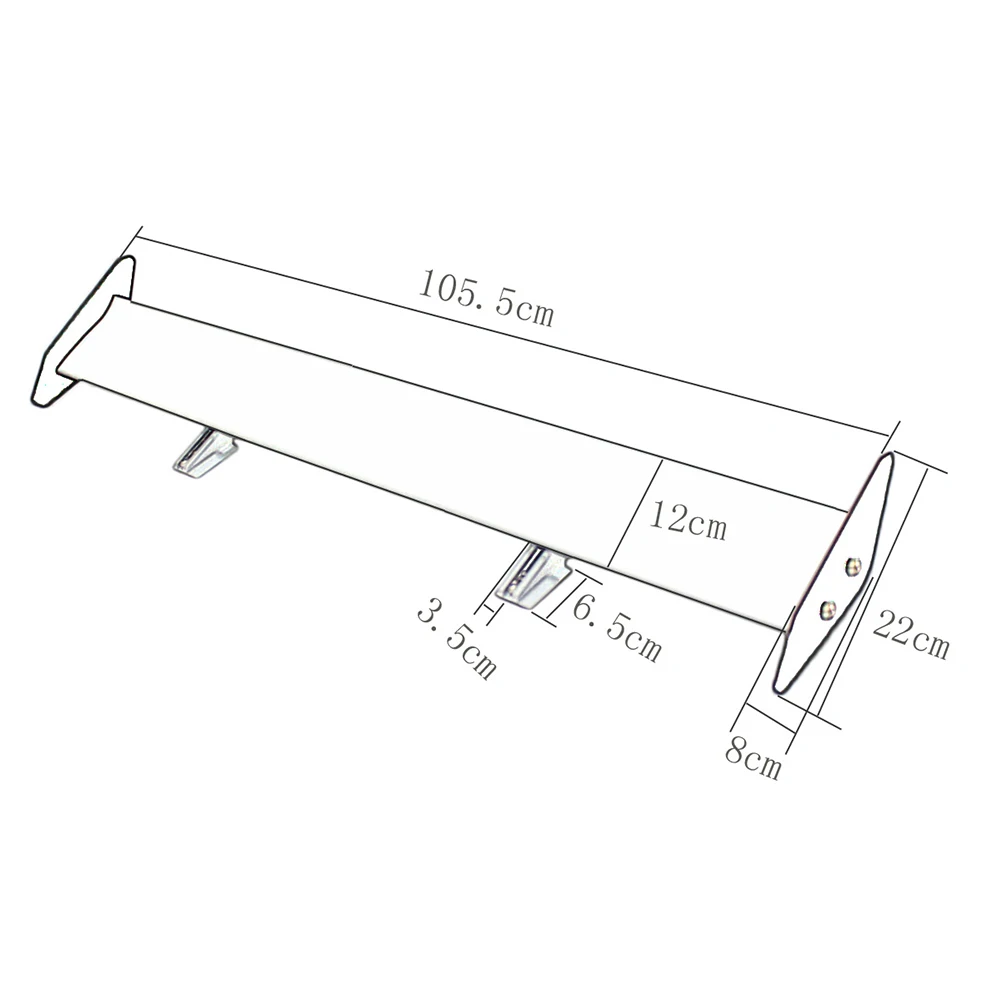 
Car Spoiler Universal Exterior Accessories Aluminum Spoiler Fits for hatchback Car 