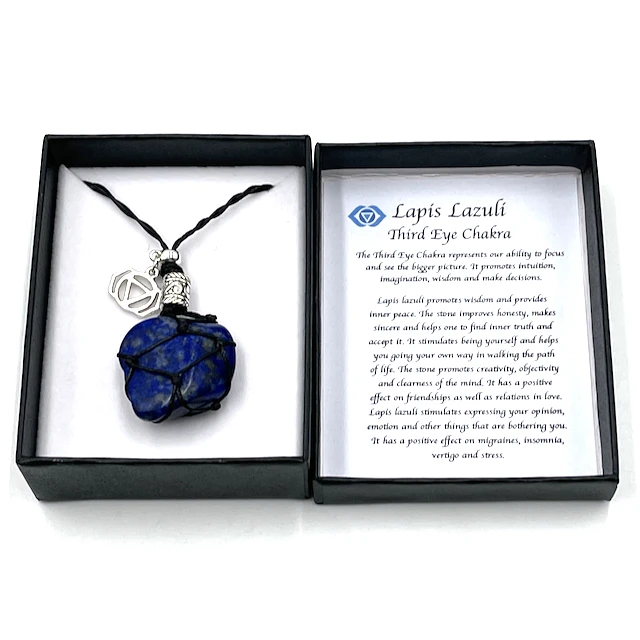 

Hand-woven Fashion Jewelry Yoga Meditation Multicolor Natural Stone Necklace With Gift Box, Many color stone