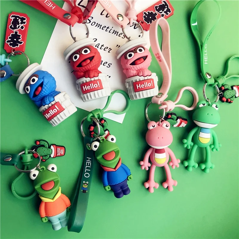 

Free Shipping Anime sesame street Keychain kids Toys cookie monster elmo key chain Women Bag Decors jewelry, Colorful