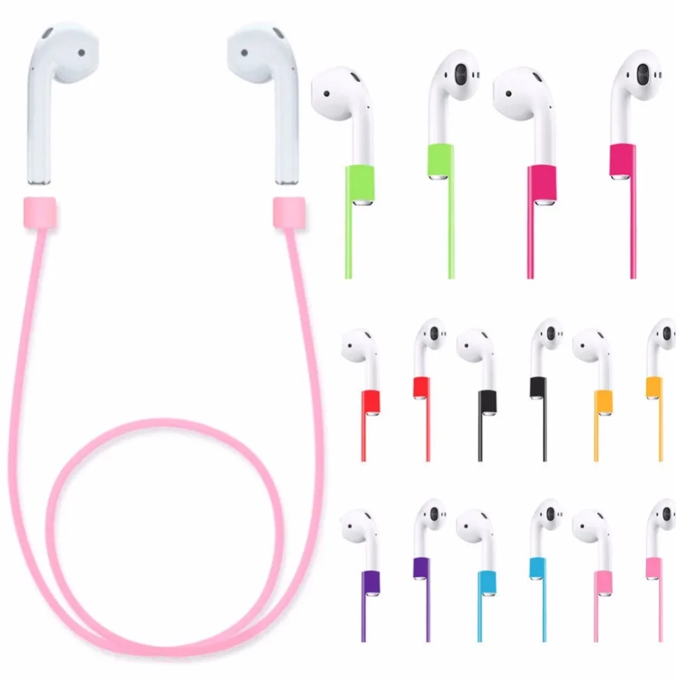 

Amazon Hot Selling High Quality Sports Anti-lost rope for airpod, for Airpod accessories silicone cable cord, 10 colors, and can customize