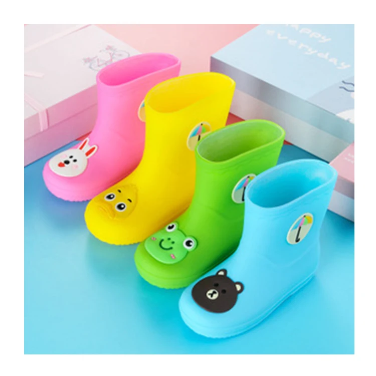 
Children Rain Shoes Baby Rubber Cute Rain Boots Girls Anti-slip Water Shoes 