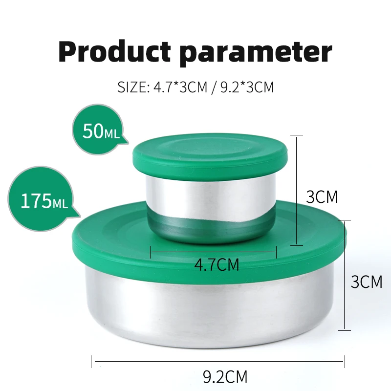 

Hot Sale Stainless Steel Lunch Box Silicone Food Containers luxury airtight jar metal snack bento lunch box for kids, Customized pantone color