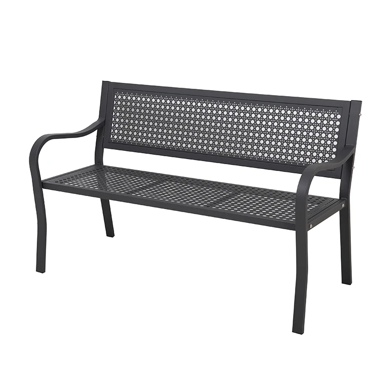 Modern Public Bench Seating Nordic Patio Furniture Set Bench Garden European Steel Park Bench