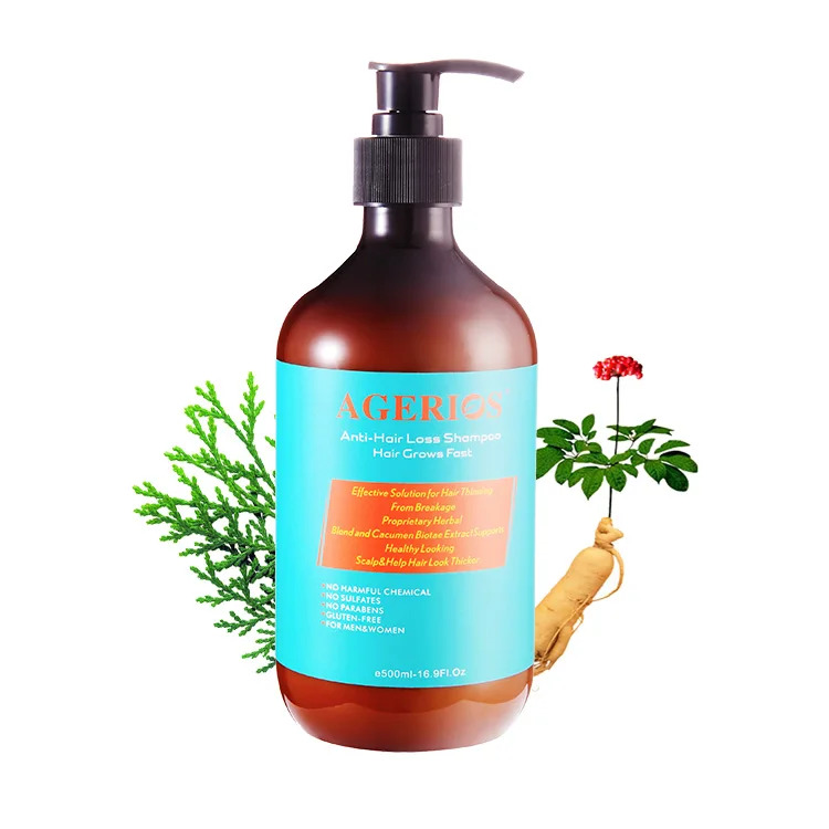 

No Parabens No Sulfate Anti Hair Loss Products Softness Ginger Hair Loss Shampoo Natural Shampoo for Thining hair