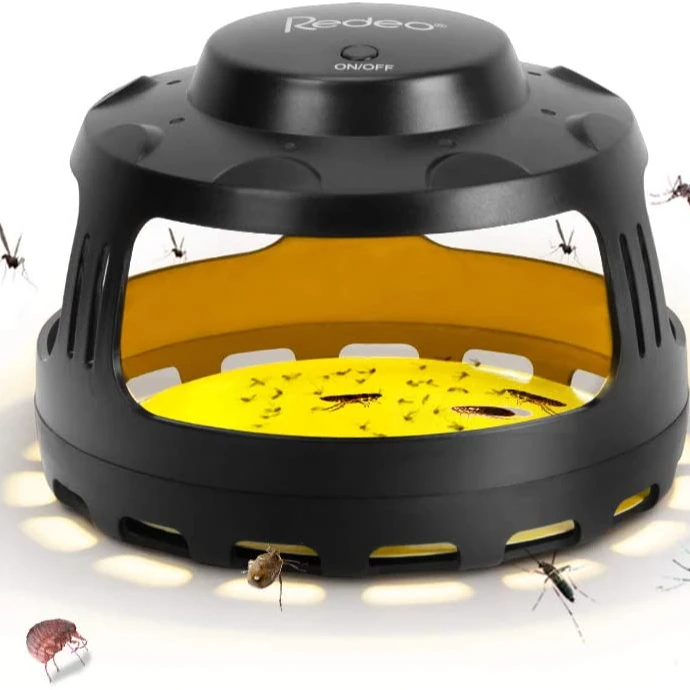 

Indoor LED UV Light Eletric Mosquito Killer Catcher Insect Pest Fly Yellow Sticky Trap, Fruit Fly Gnat with Hunting MosquitoTrap
