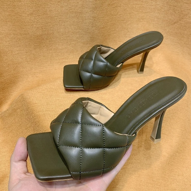 

2020 latest slippers women slipper shoes fashion sexy party wear high heel open toe women sandals summer mules slides