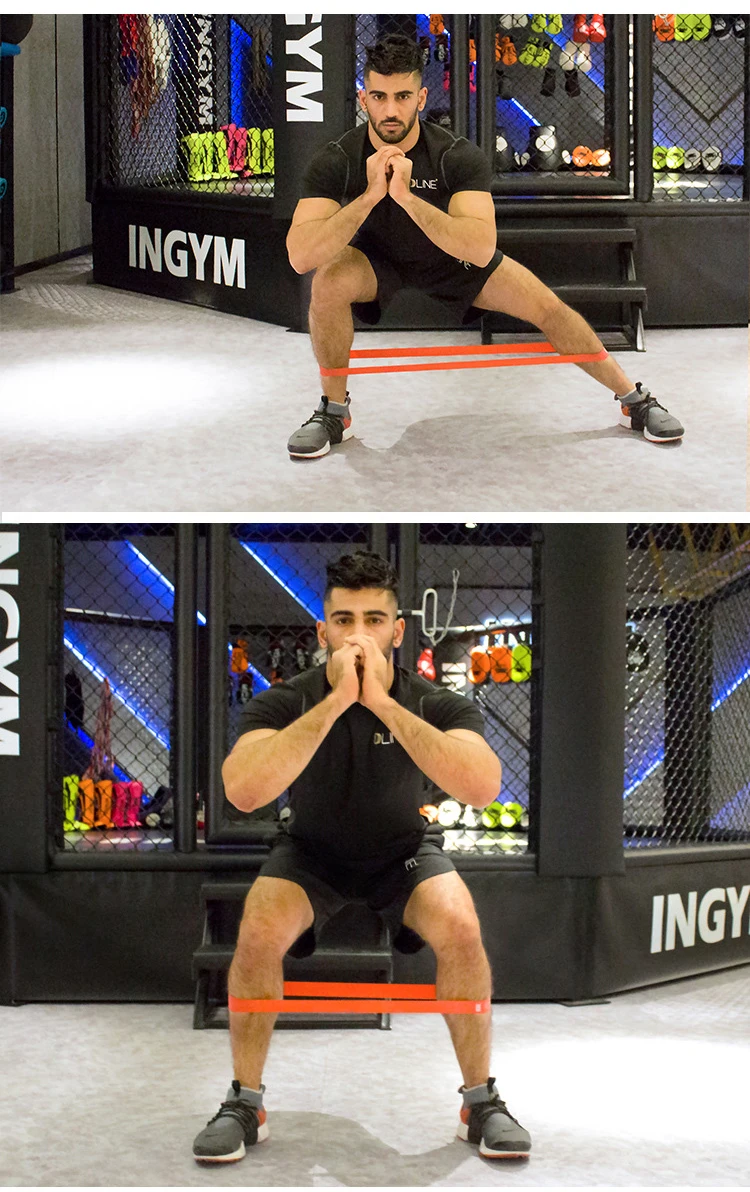 多功能瑜伽乳胶拉环健身阻力带瑜伽松紧带带拉绳