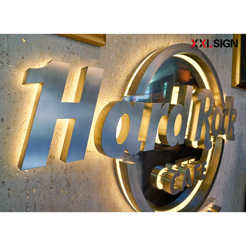 
Professional customized metal stainless steel custom acrylic LED backlit letters sign luminous channel letters 