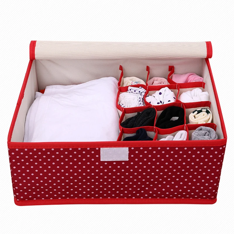

Thickened Two-in-one Covered Clothing Organizer Underwear Socks Clothing Storage Box