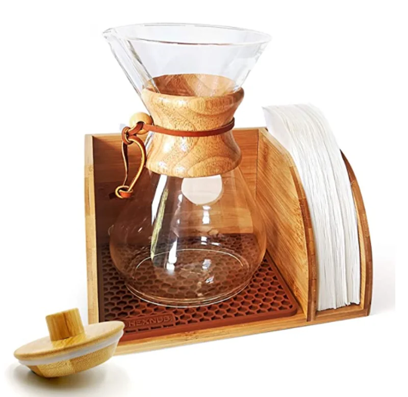 

8 Cup Cafetera De Vidrio Classic Box Coffee Machine Maker De Hombre Dongi Fabricants Natural De Papel Coffee maker Chemex