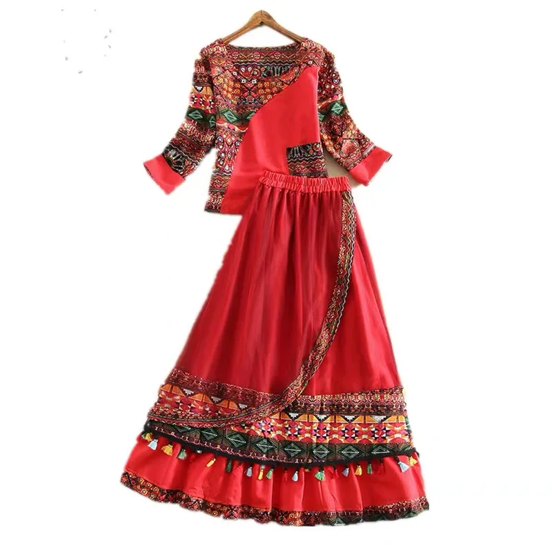 

Ethnic minority clothing women's Chinese style embroidery cotton