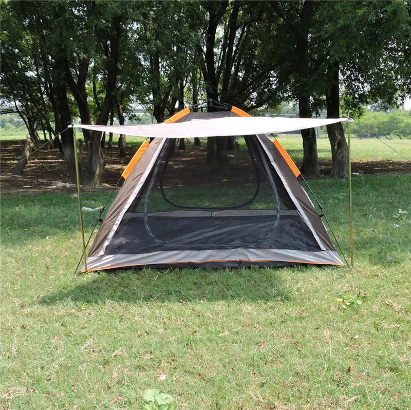 户外野营帐篷防水涤纶料自动玻璃纤维即时打开