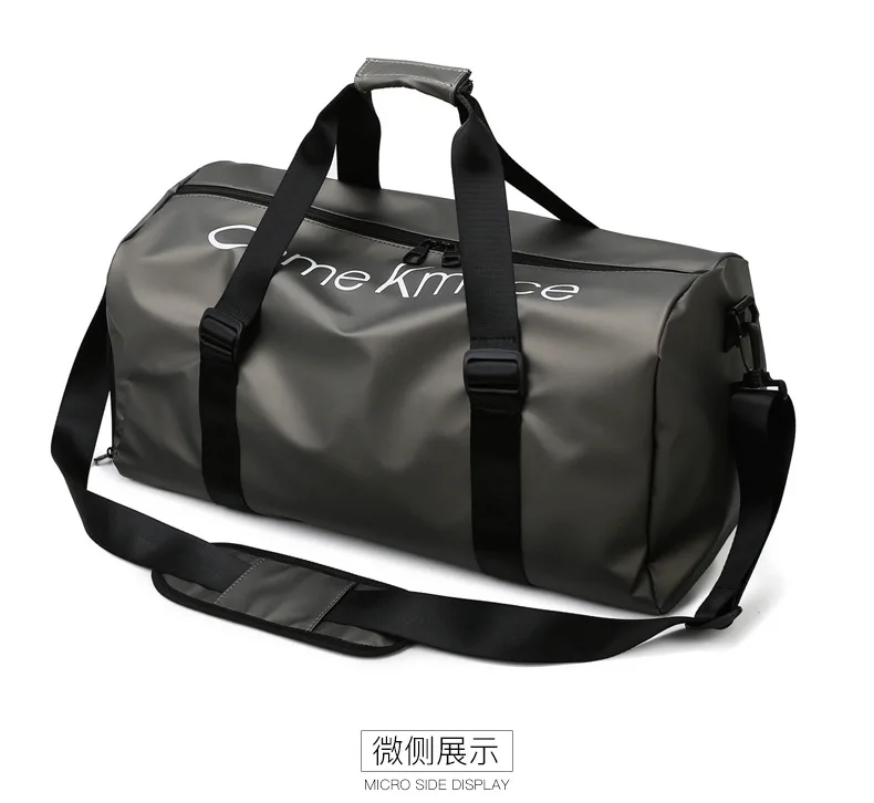 

2021 High Quality Wet And Dry Separation Training Fitness Bag Fashion Large Capacity PU Yoga Sports Bags, As the picture or customized