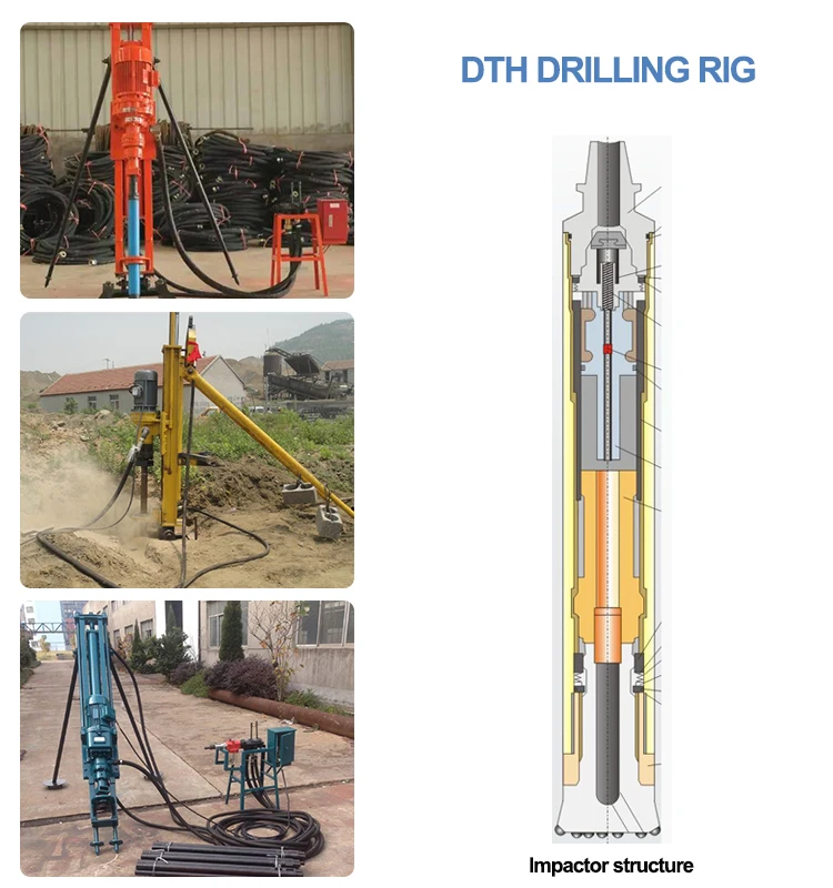 35m Depth Impact Rock Drilling Rig Dth Drill Machine Mobile Blasting Drilling Rig For Sale Buy
