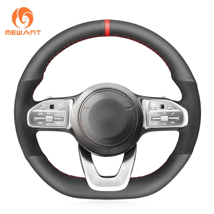 

Car Accessory Hand Sewing Steering Wheel Cover For Mercedes-Benz W177 W205 C18 C257 W213 W463 H247 X247 X253 W167 W222 2009-2021