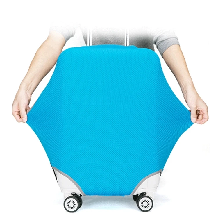 

Personalized suitcase protector cover elastic polyester spandex luggage cover