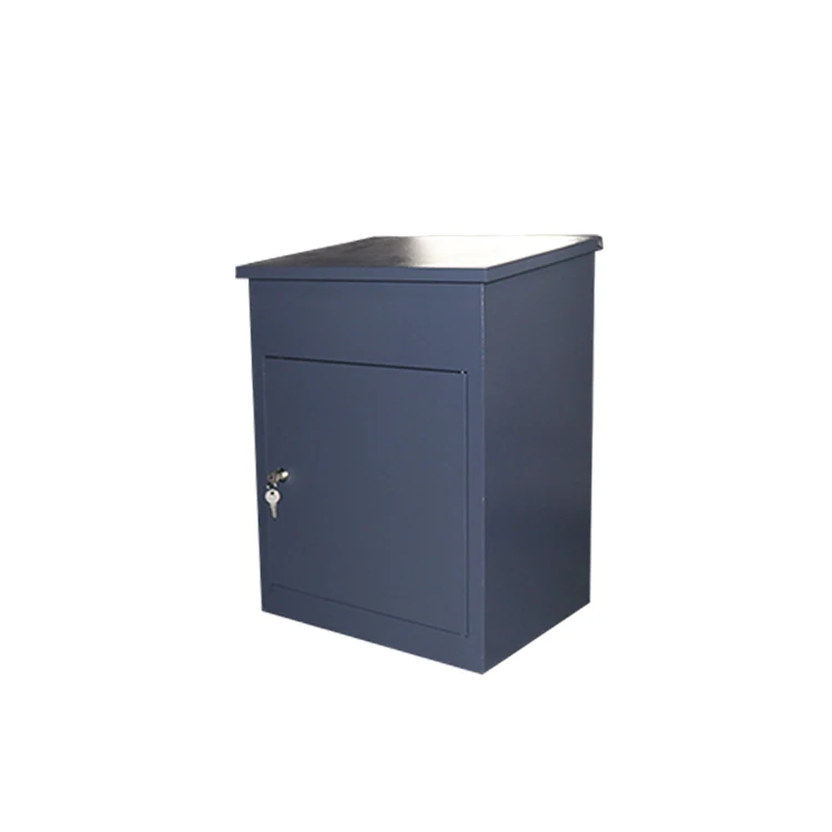 

Home Outdoor UK Package Galvanized Steel Metal Parcel Delivery Box Dropbox, Dark grey, light green, light cream or customized