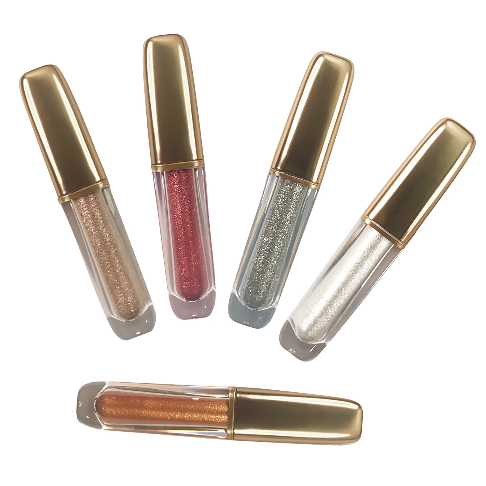 

Professional cosmetics glitter eye shadow 5 color private label single liquid eyeshadow