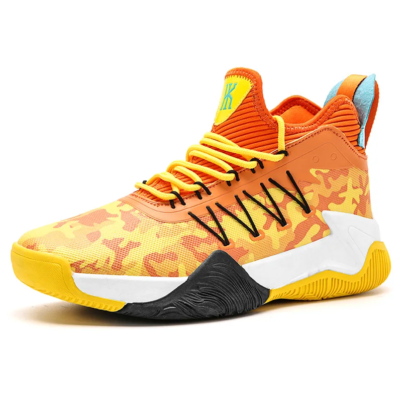 

New Arrivals High Top High Quality Mesh Breathable Latest Male Sports Shoes Sneakers Men's Basketball Used Sports Shoes for Men, Blue, orange, black, camouflage