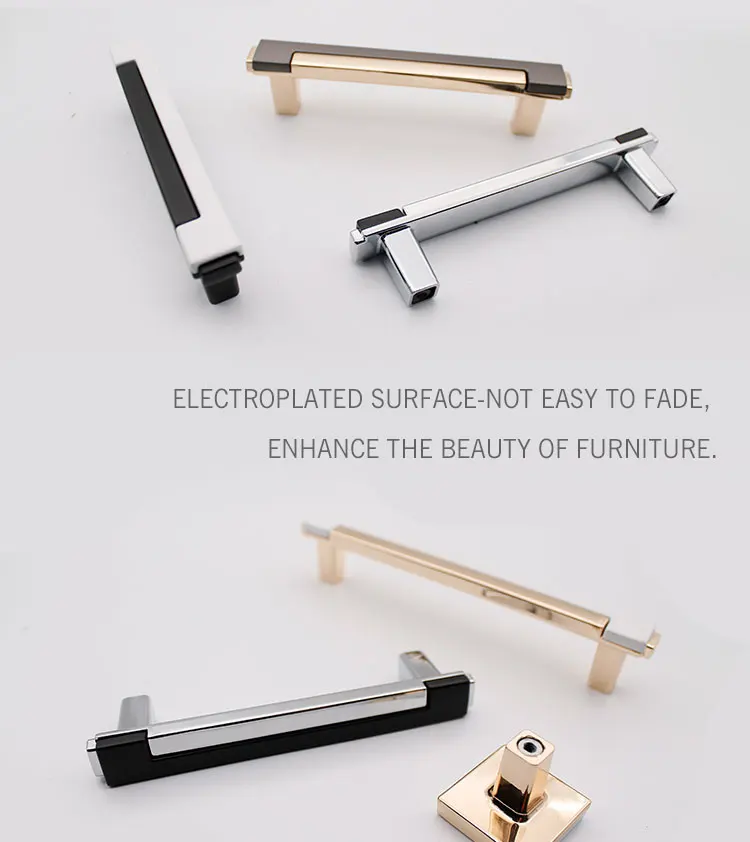 Modern New Design Handle Gold White Chrome Black Combination Single Hole Knob European Cabinet Shoe Cabinet Wardrobe Handle