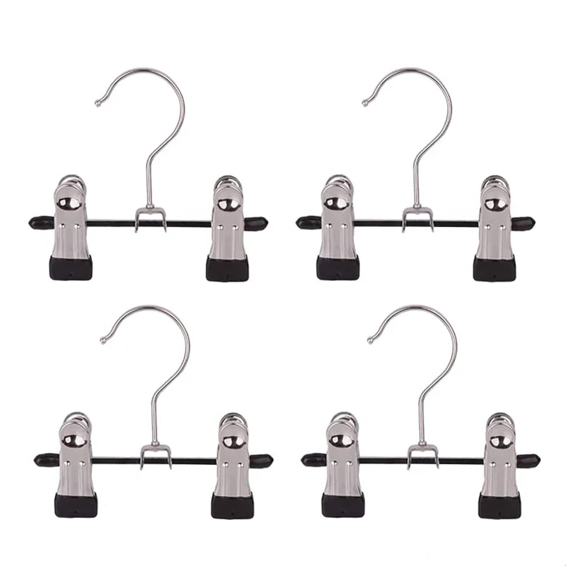 

Metal cloth sock clips laundry hanging boot clips hanger for underwear, Black