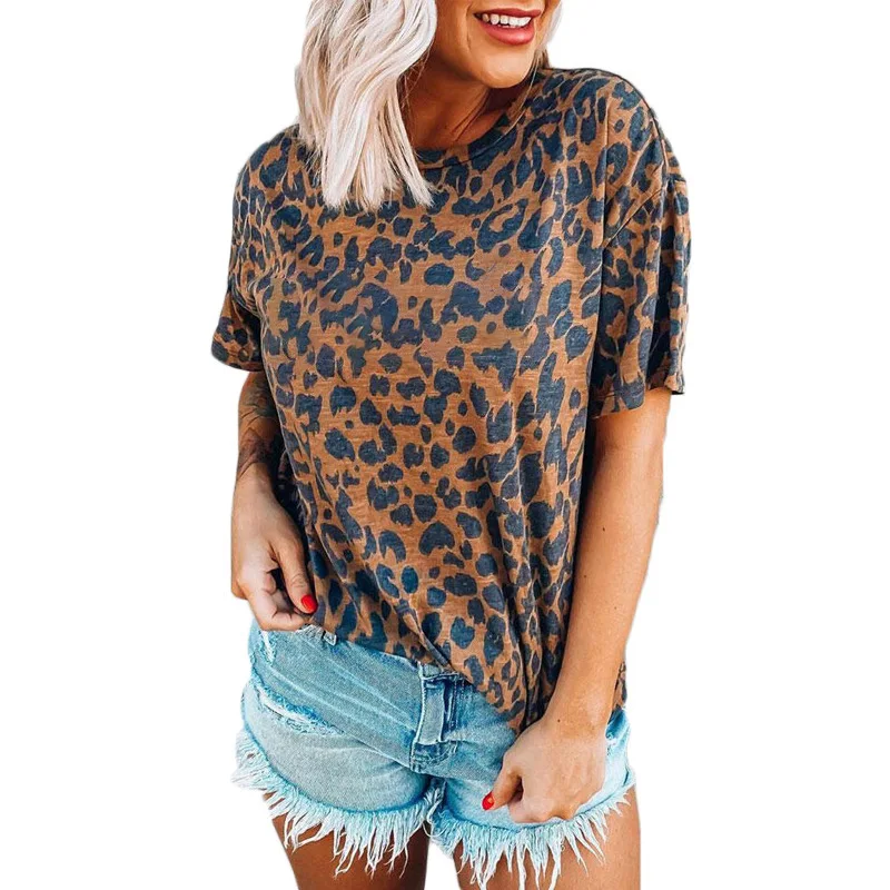 

High Quality Cute Gemini Girl Zodiac Birthday Printing Women T Shirts Leopard Oversized Graphic Tshirt, Customized color