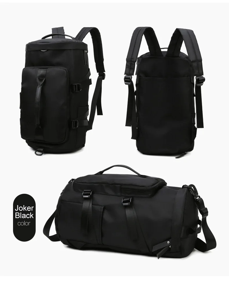 

Custom Gym Backpack For Men Women Travel Backpack With Shoe Compartment USB Charging Port Waterproof Laptop Backpack