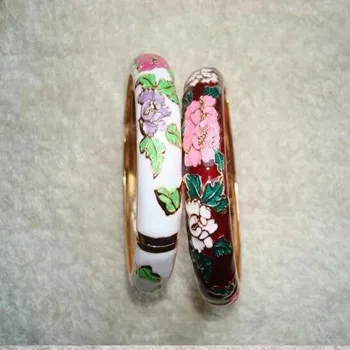 

Wiipu YK162 mixed Cloisonne Enamel Lucky Bangle Bracelet