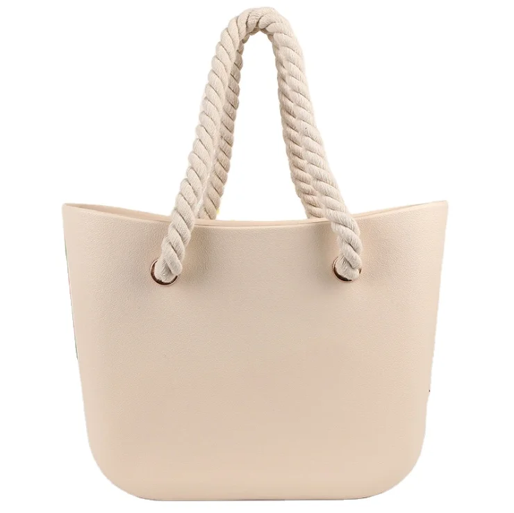 

In Stock Women Shopping Jelly Tote Silicone EVA Soft Beach Bag